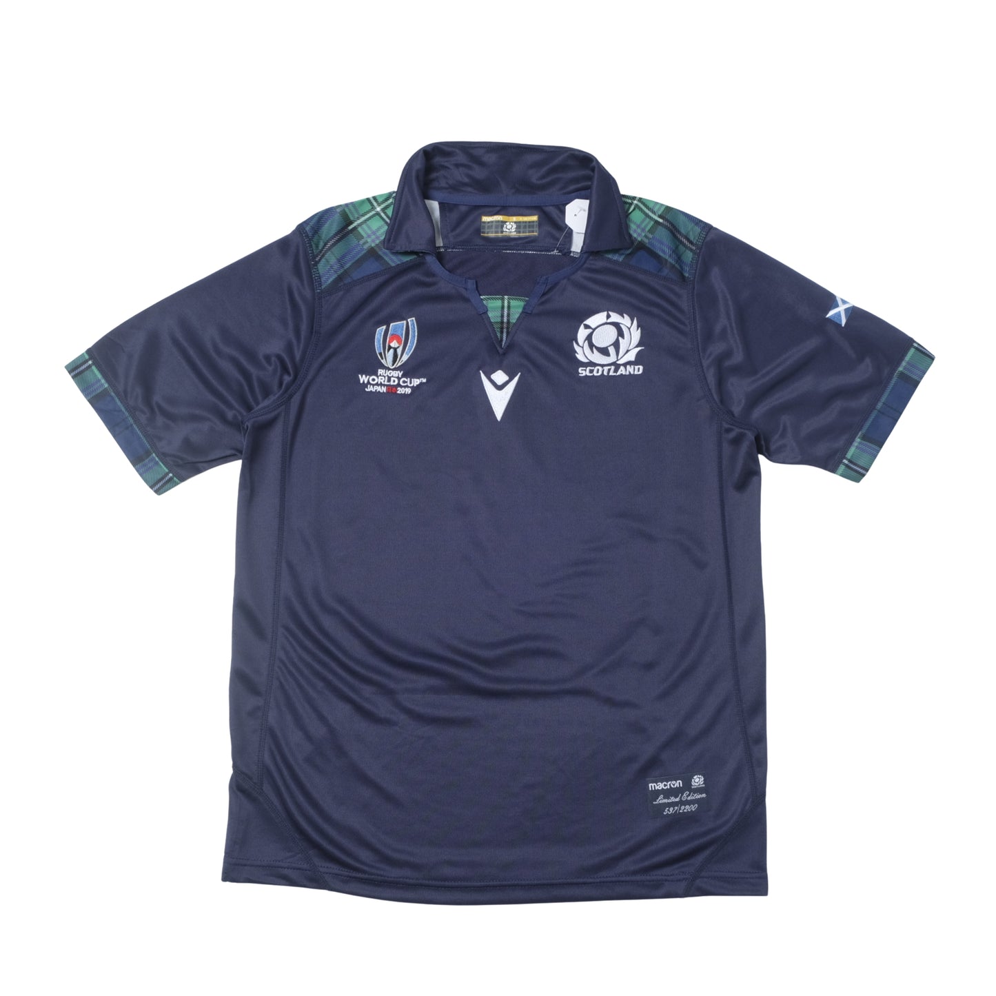 2019 Scotland World Cup Limited Edition Rugby Shirt Macron (M)