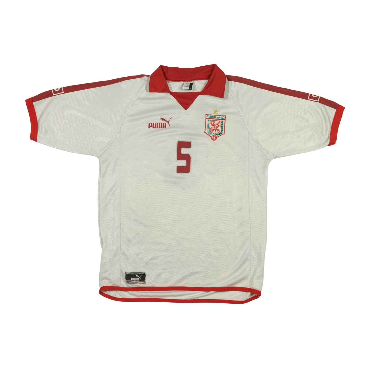 Tunisia Puma Jaziri Original Home Football Shirt 2004/2005 Large