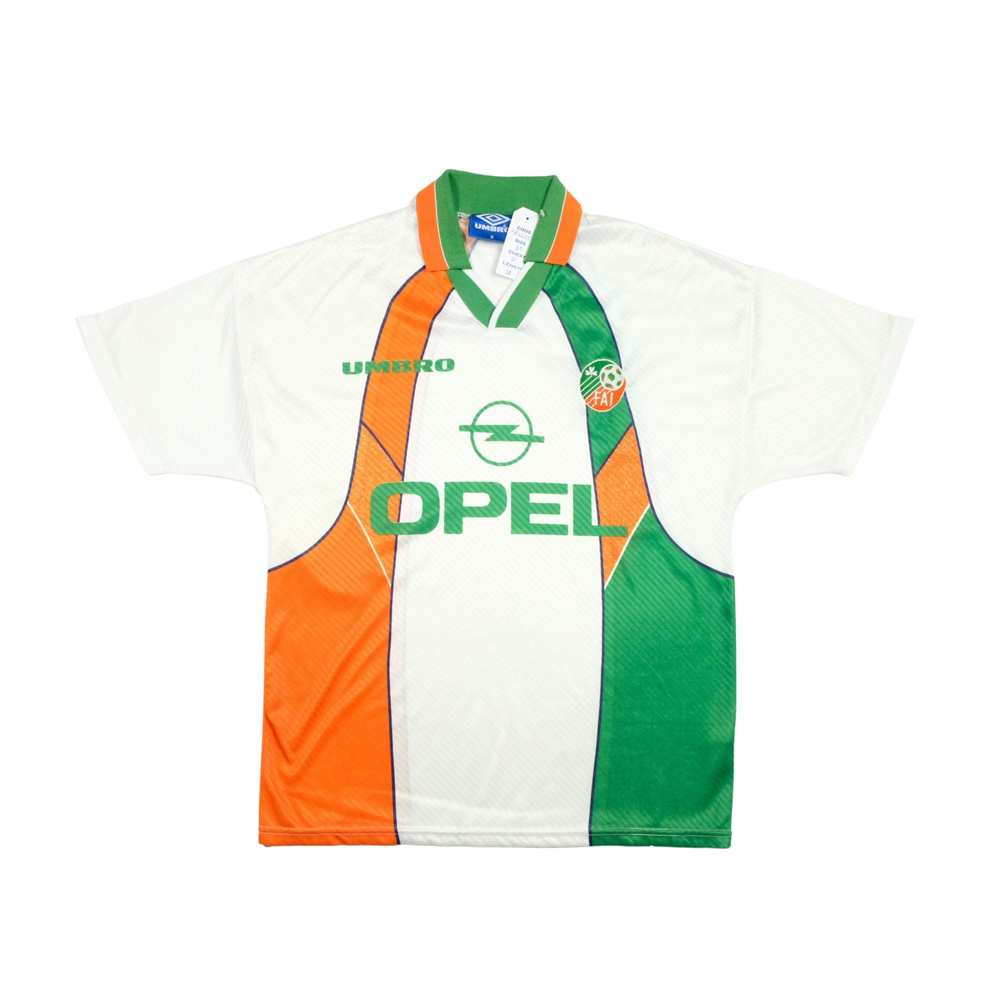 Ireland Original 1994/1996 Umbro Away Football Shirt Medium