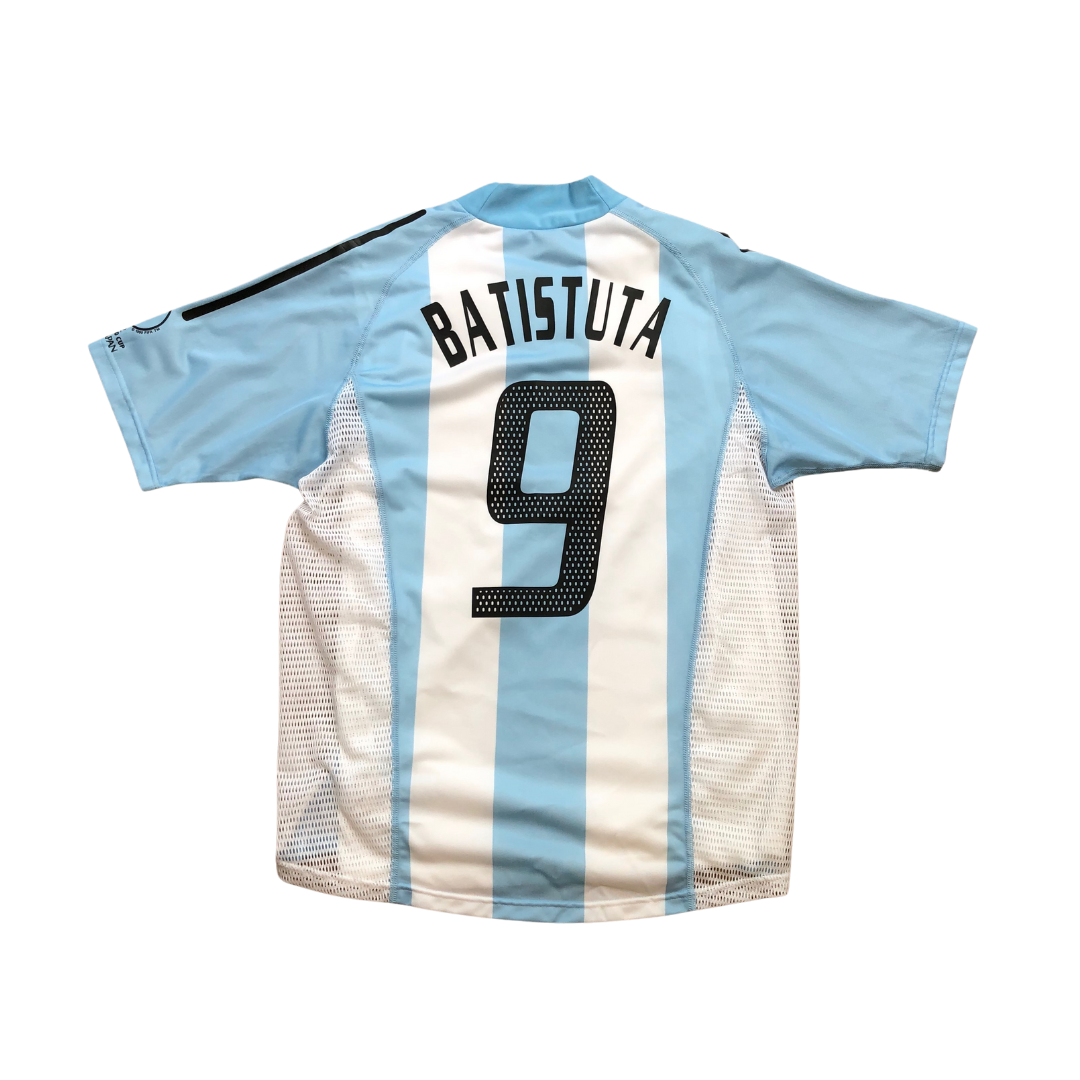Argentina Batistuta 2002/2004 Adidas Home Football Shirt Small