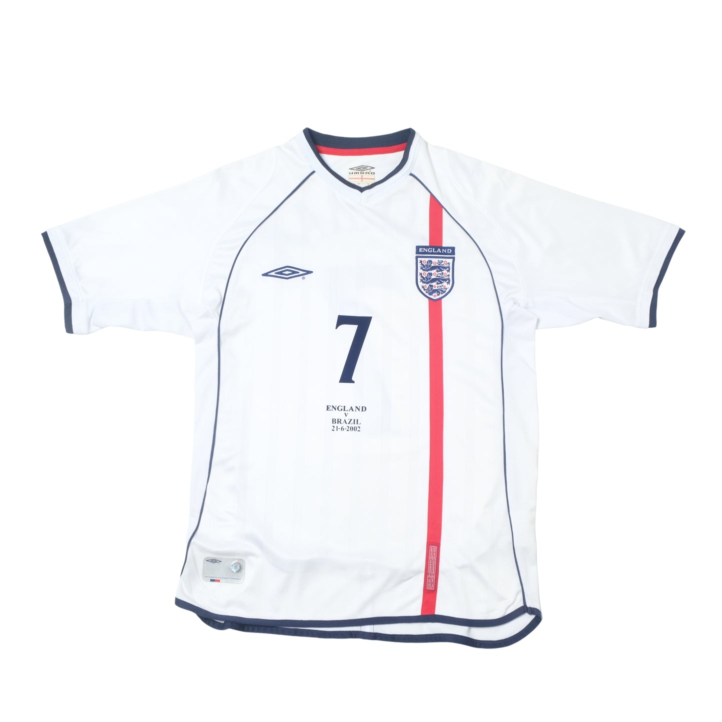 2002/04 England Home Shirt Umbro Beckham (M/L)