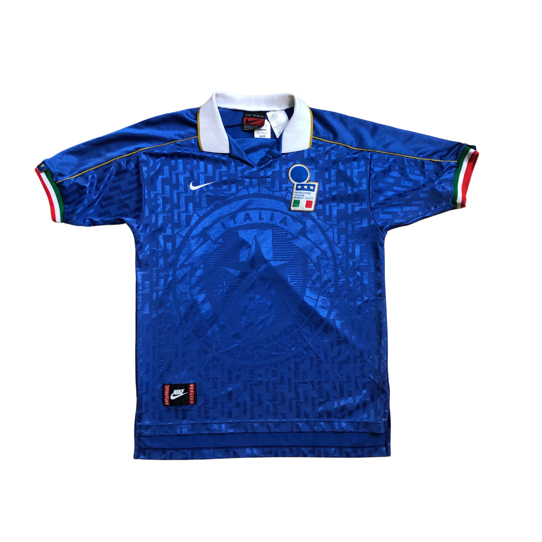 Italy 1995 Nike Original Home Football Shirt Medium
