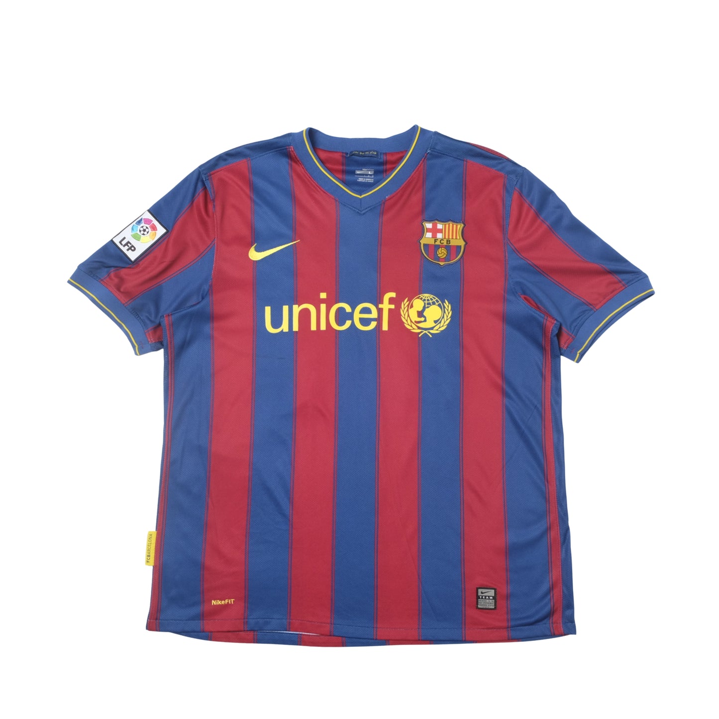 2009/10 Barcelona Home Shirt Nike Dani Alves (L/XL)