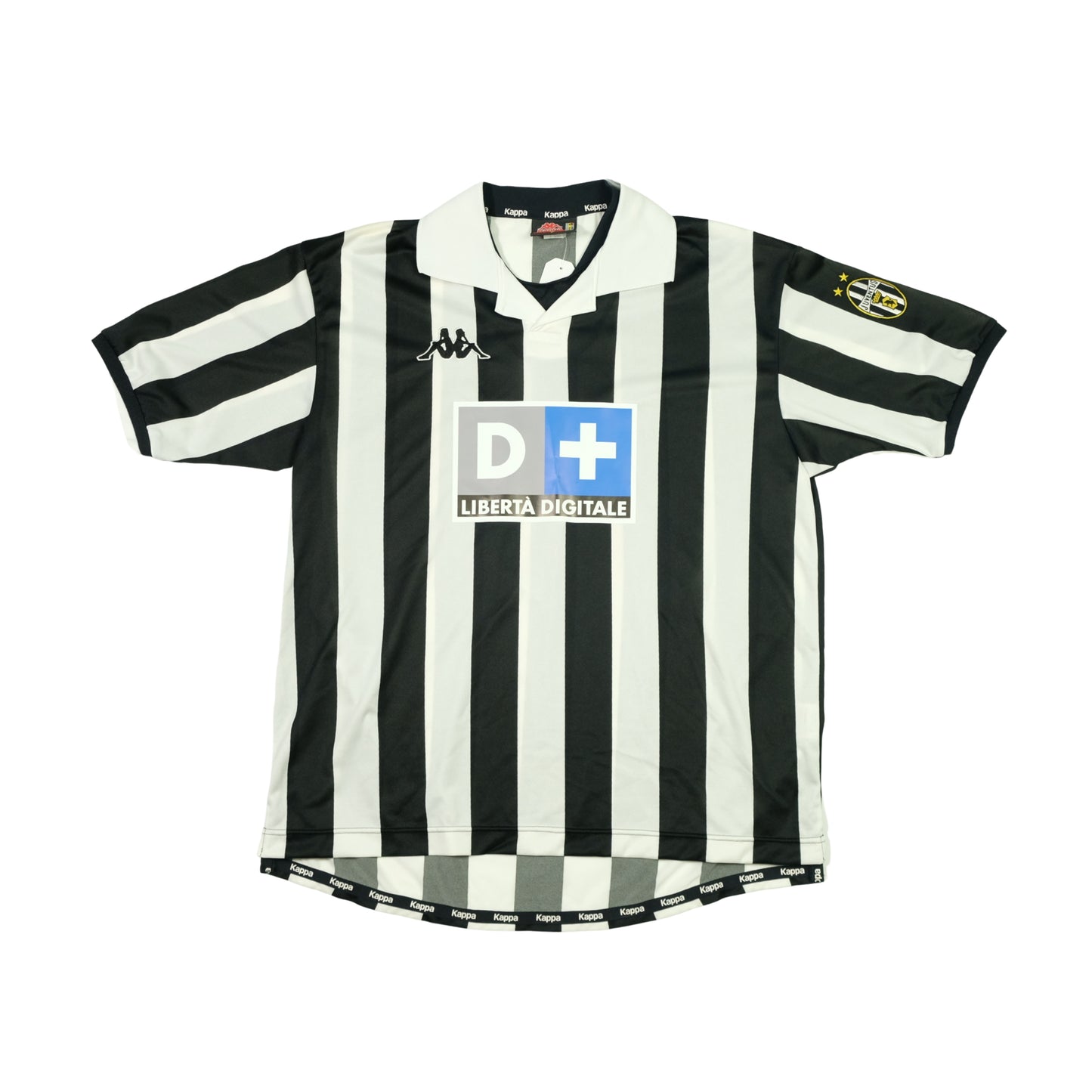 Juventus Italy Kappa Zidane 21 Original 1998/1999 Home Vintage Football Shirt Large
