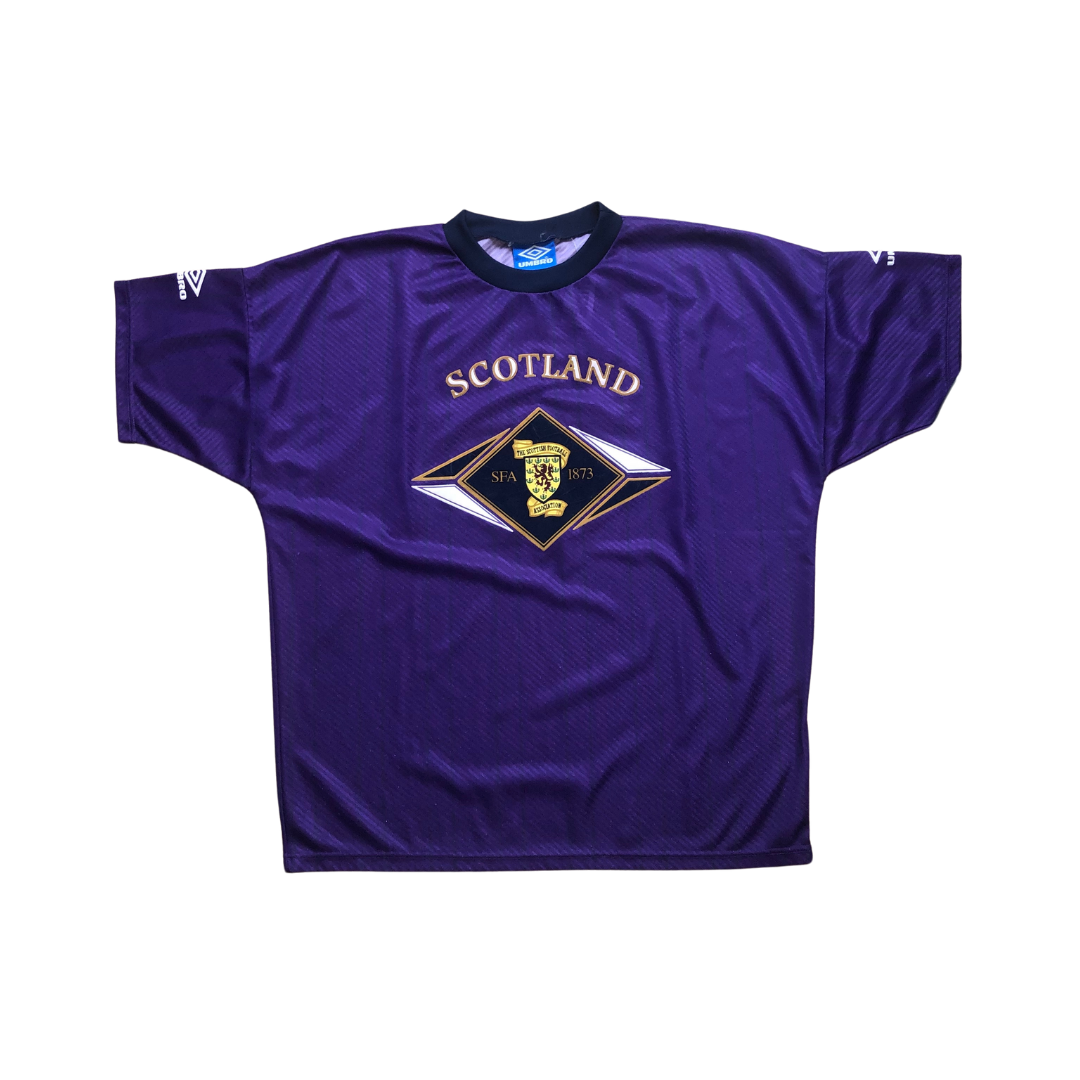 Scotland Original 1994/1995 Umbro Training Football Shirt Large