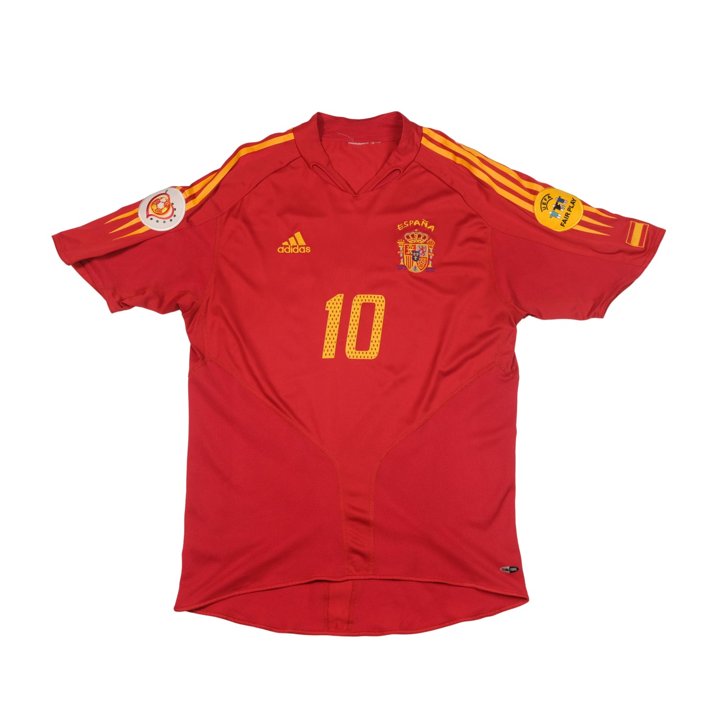 2004/06 Spain Home Shirt Adidas Morientes (M)
