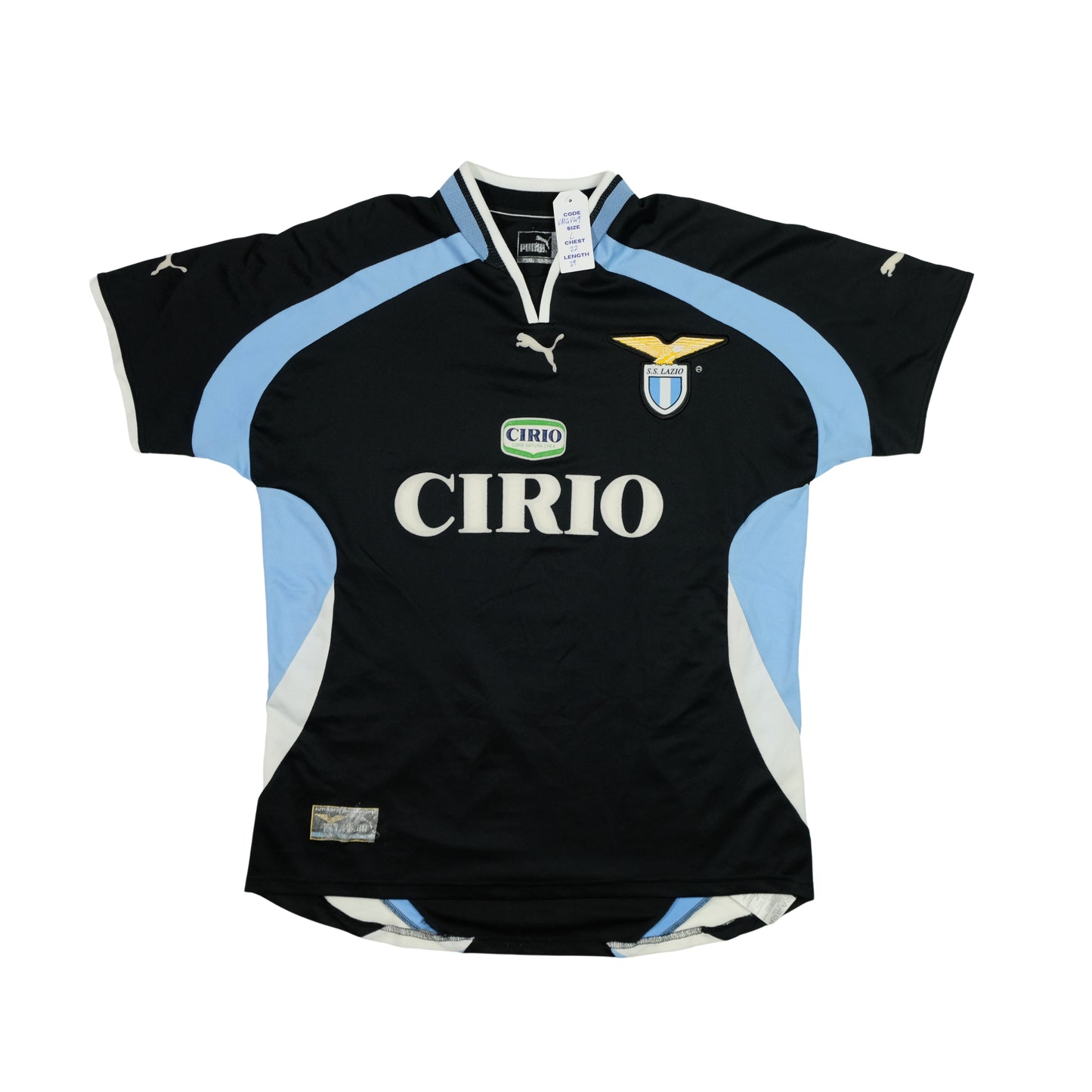 Lazio Italy Original 1999/2000 Away Football Shirt Large