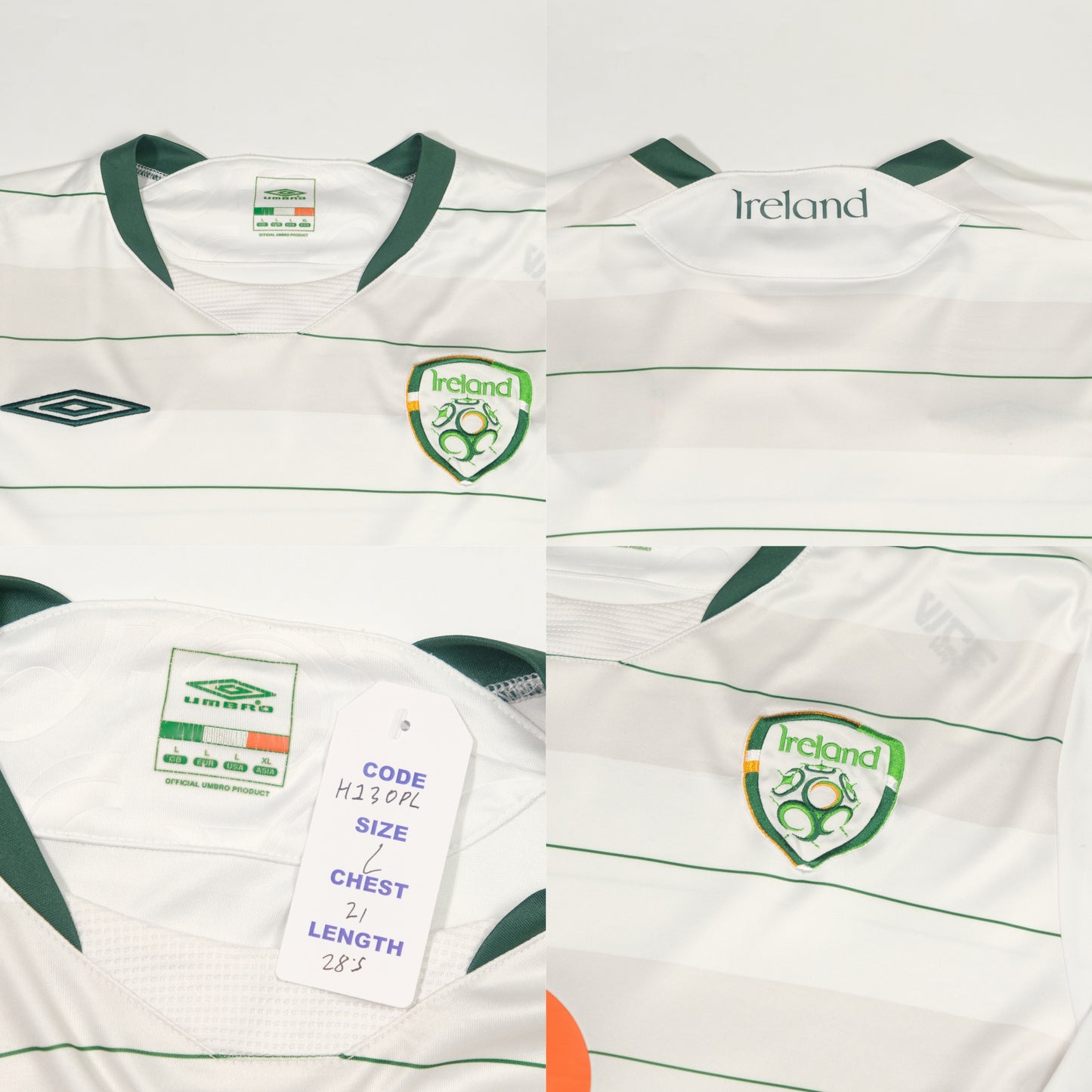 2009/10 Ireland Away Shirt Umbro (L)