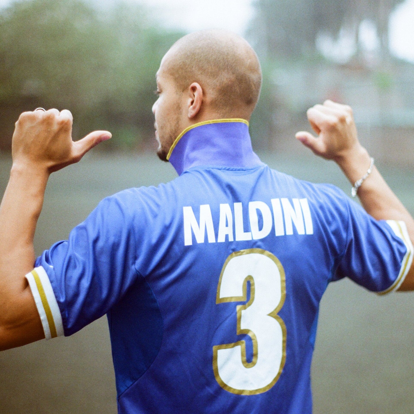 Italy Maldini 1996/1997 Nike Original Home Football Shirt Large