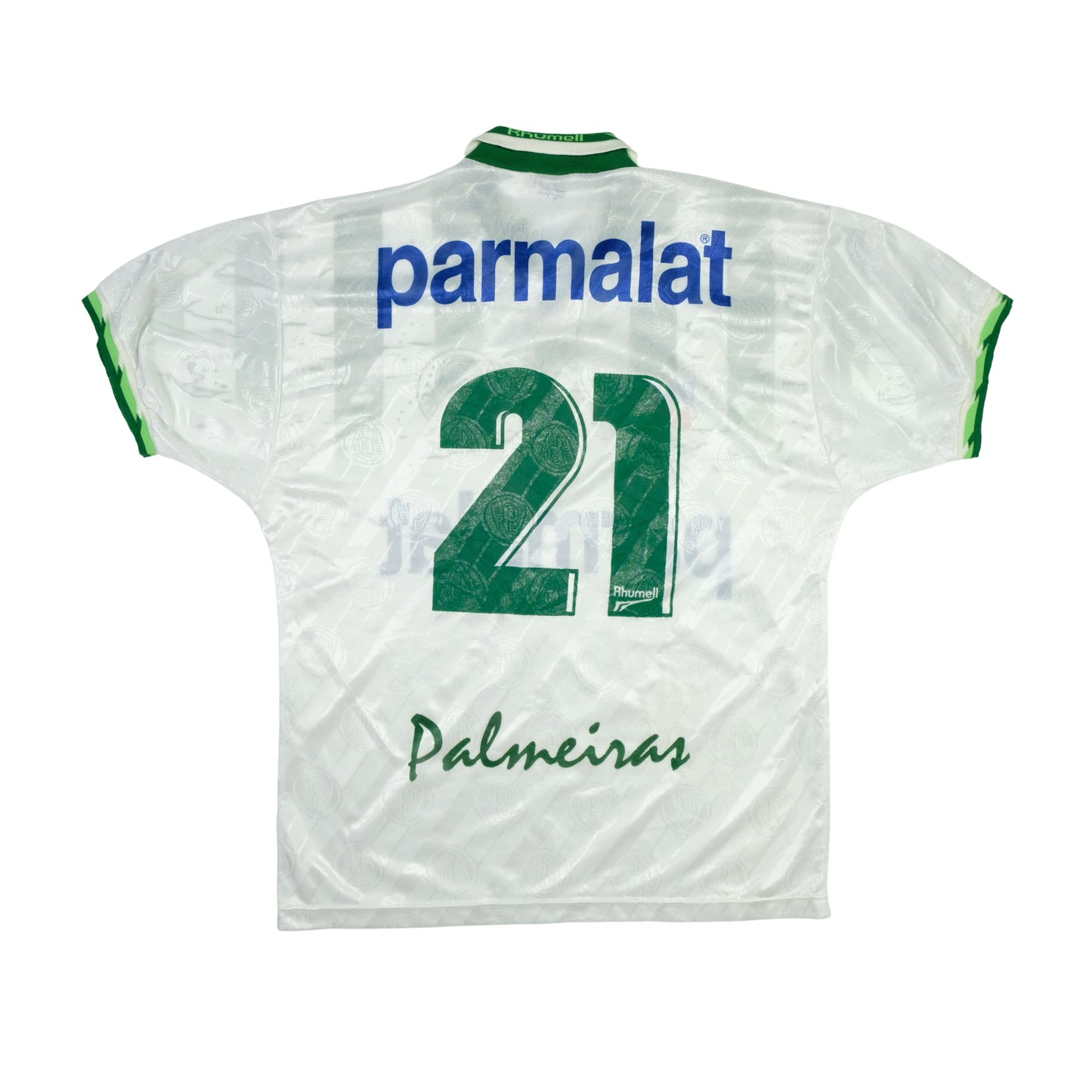 Palmeiras (Brazil) Rhummel Parmalat Original 1996 Away Football Shirt Large