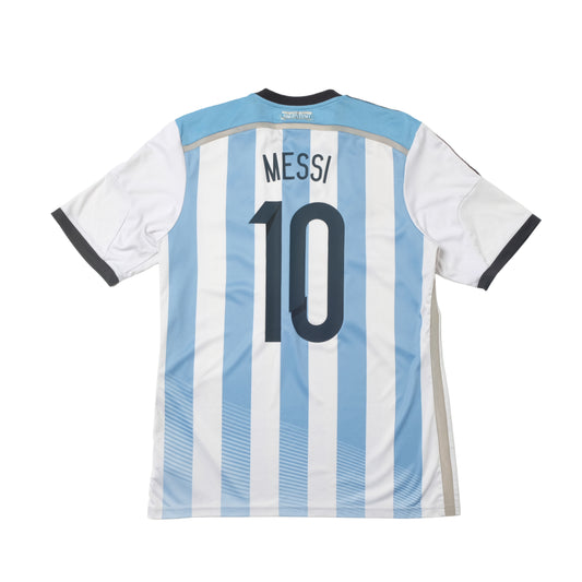 2014 Argentina Home Shirt Adidas World Cup Messi (M)