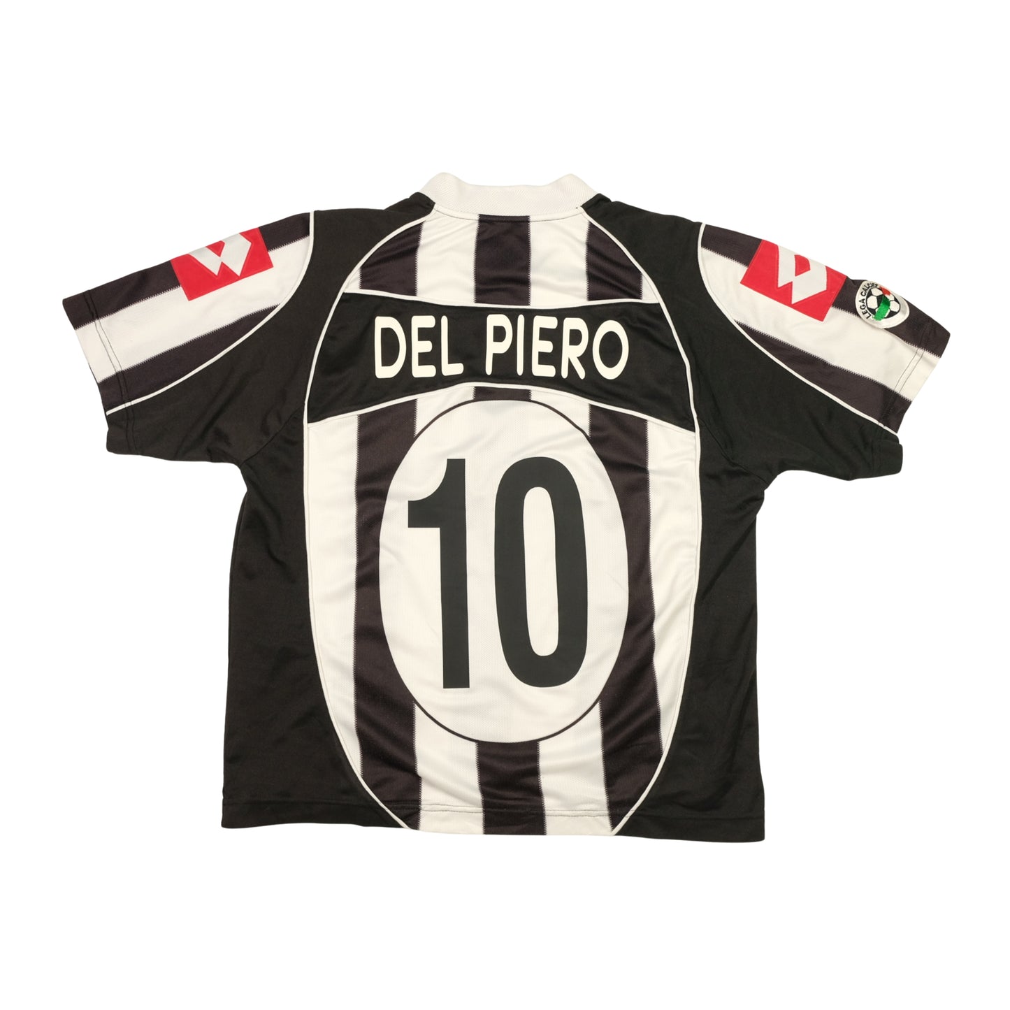 Juventus Fastweb Del Piero Original Lotto 2002/2003 Home Football Shirt Medium
