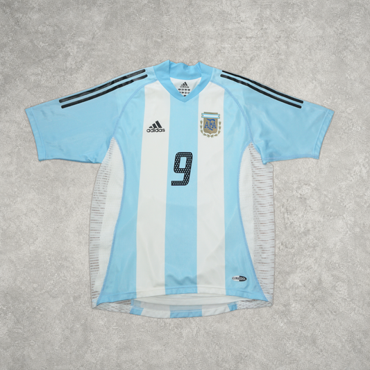 2002/04 Argentina Home Shirt Adidas Batistuta (M)
