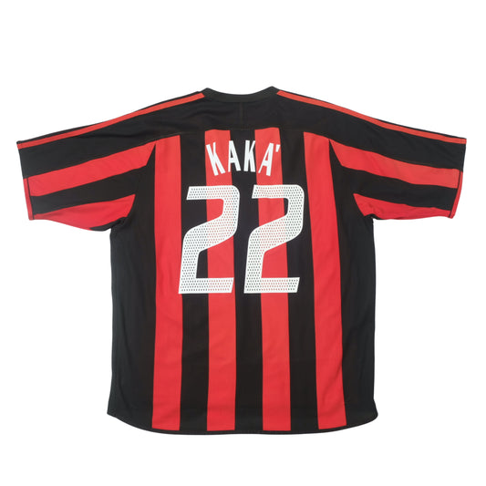 2003/04 AC Milan Home Shirt Adidas Kaka (XL)