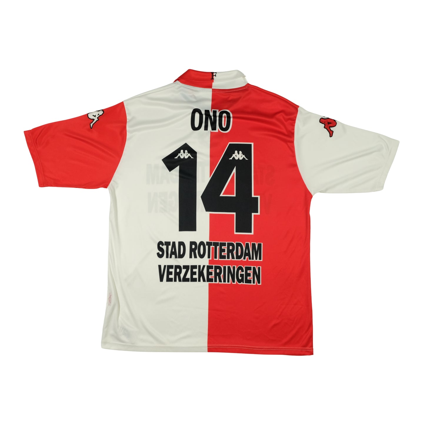 Feyenoord Ono 14 Original Kappa 2001/2002 Home Vintage Football Shirt Medium