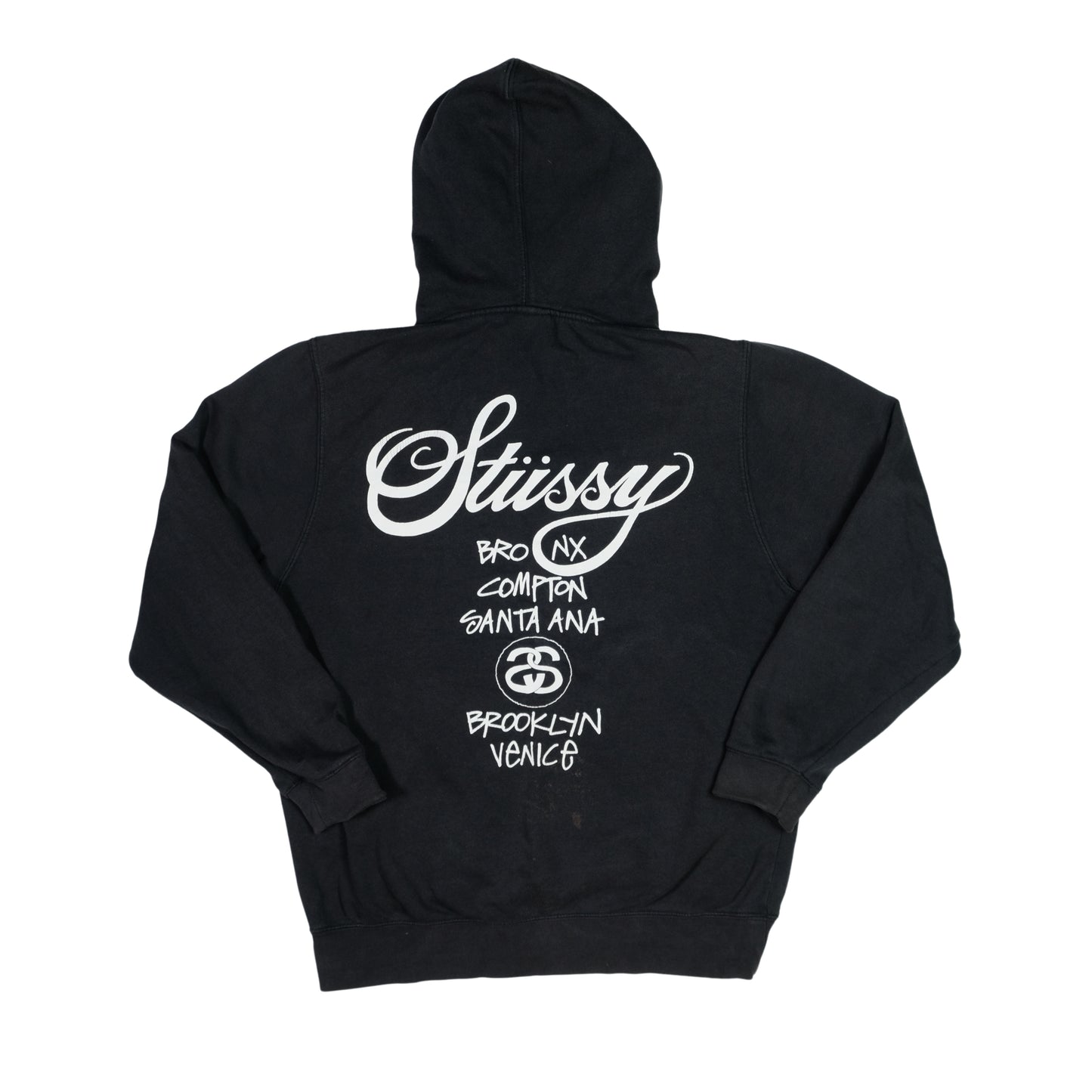 Stussy Vintage Black Hoodie Small/Medium