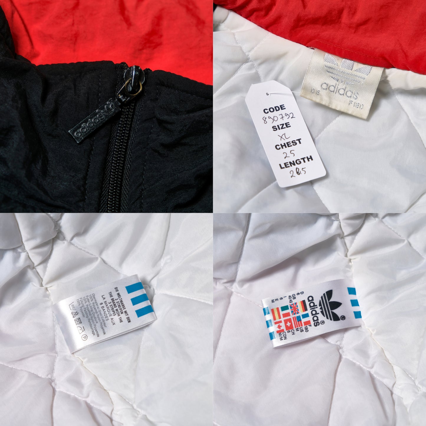 1992 USA Training Track Football Jacket Adidas (XL)