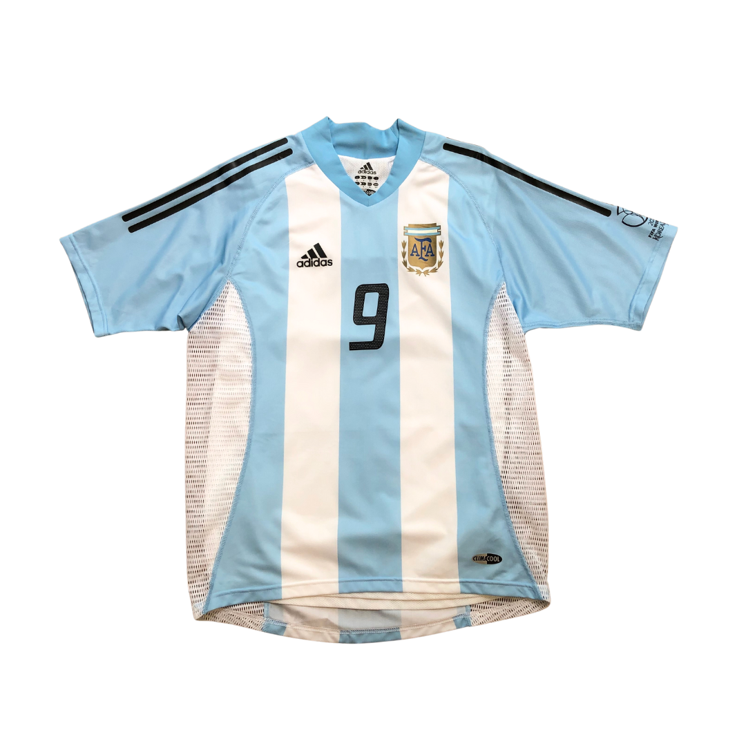 Argentina Batistuta 2002/2004 Adidas Home Football Shirt Small