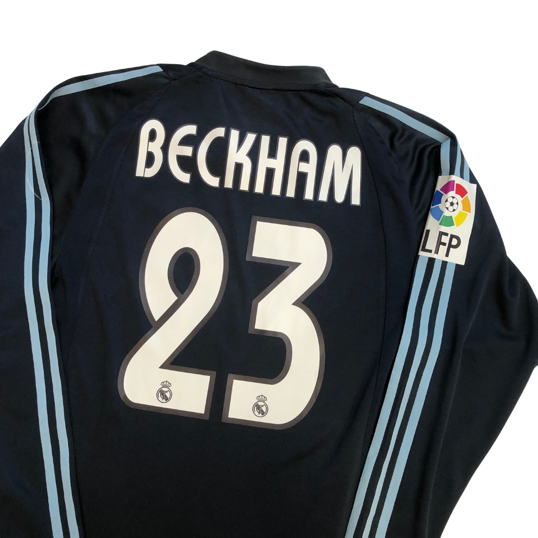 Real Madrid Original Beckham 2003/2004 Adidas Away Football Shirt Medium