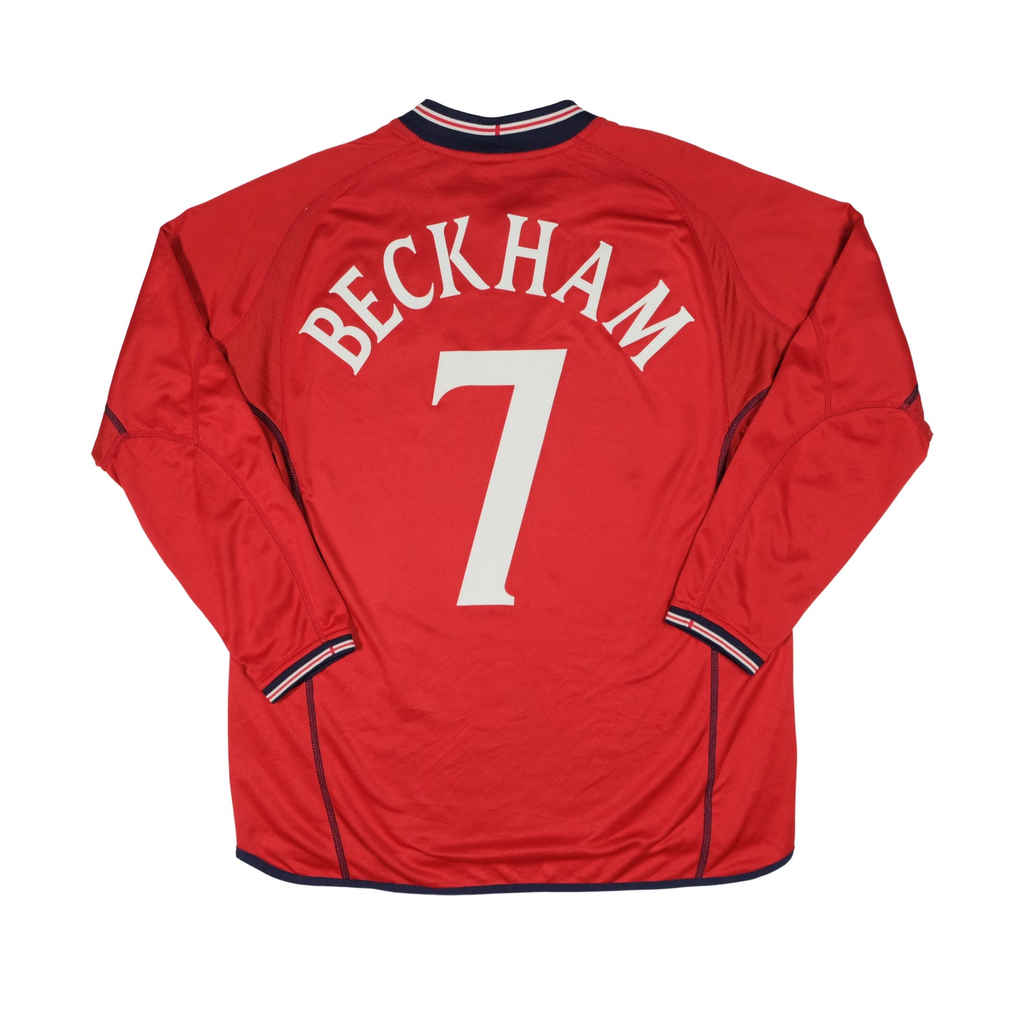England Beckham Original 2002/2004 Home Football Shirt Large