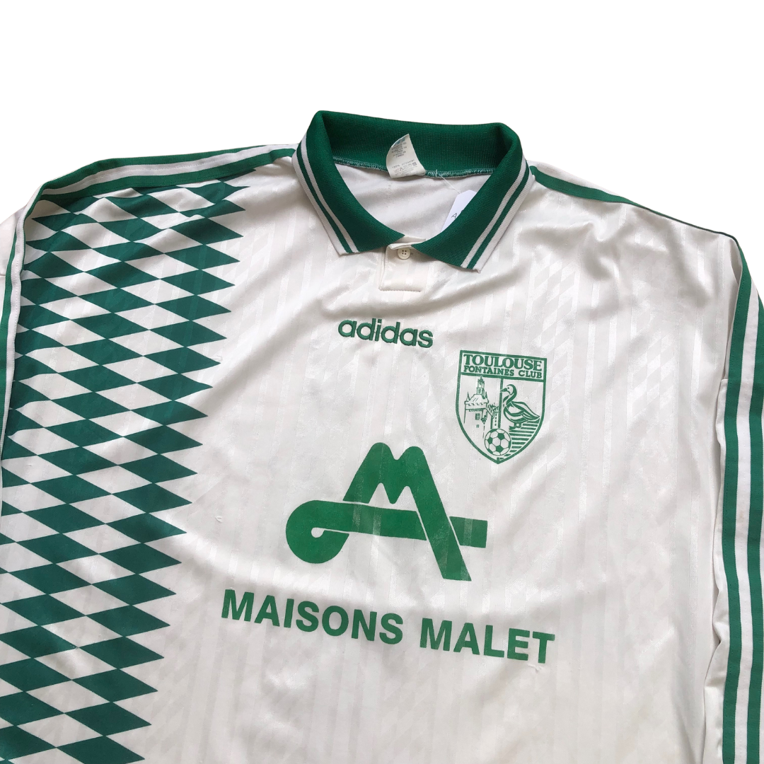 Toulouse Fontaines Club France 1993/1994 Adidas Football Shirt XL