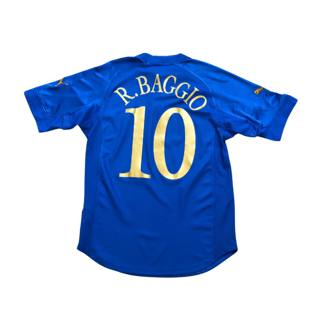 Italy 2004/2006 Baggio Puma Original Home Football Shirt Medium/Large