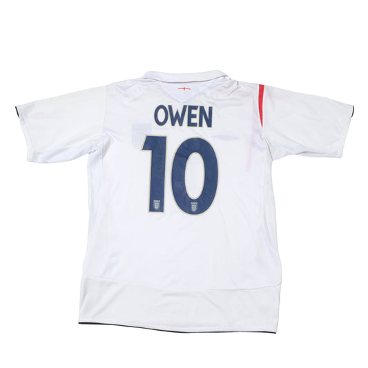 2006/08 England Home Shirt Umbro Owen (L)