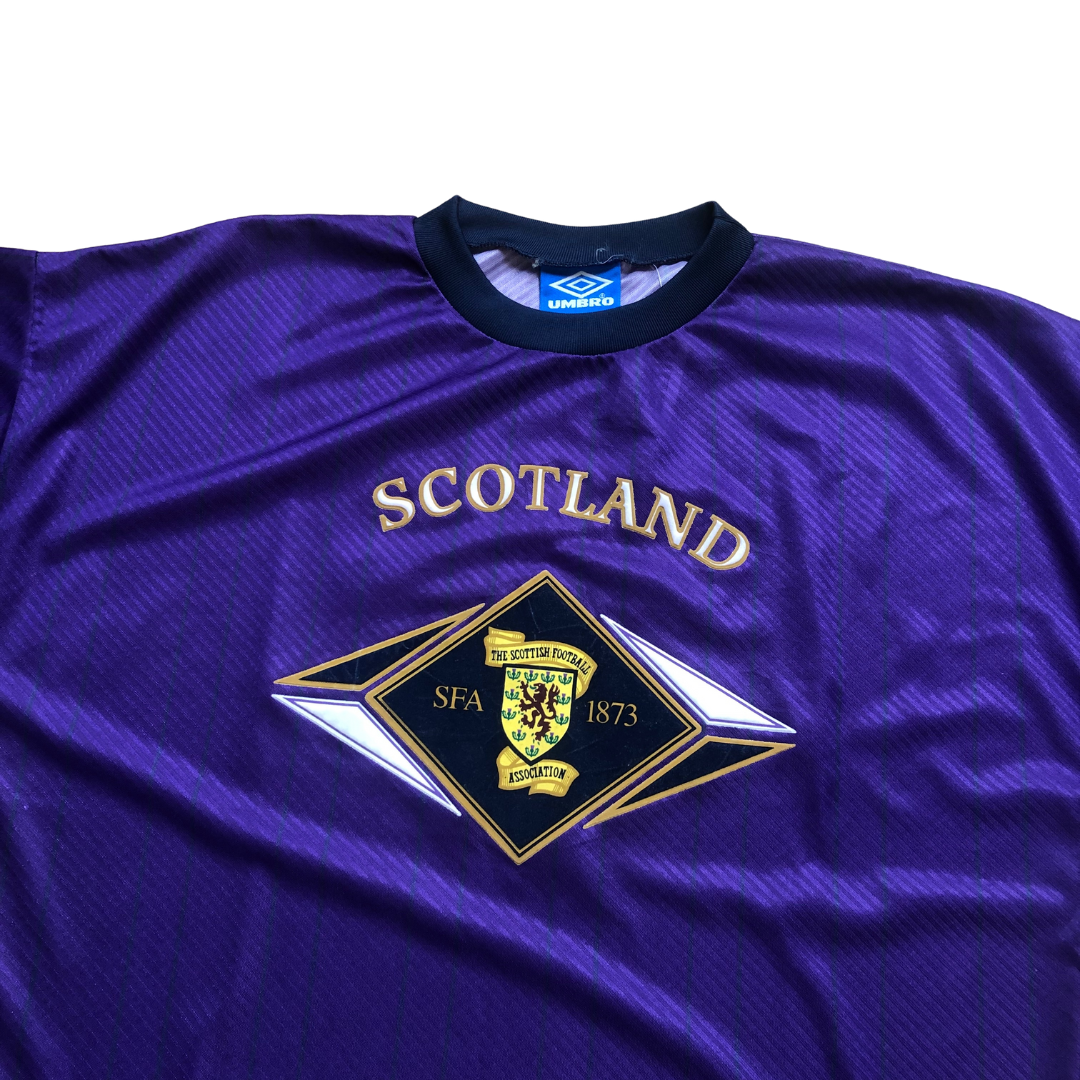 Scotland Original 1994/1995 Umbro Training Football Shirt Large
