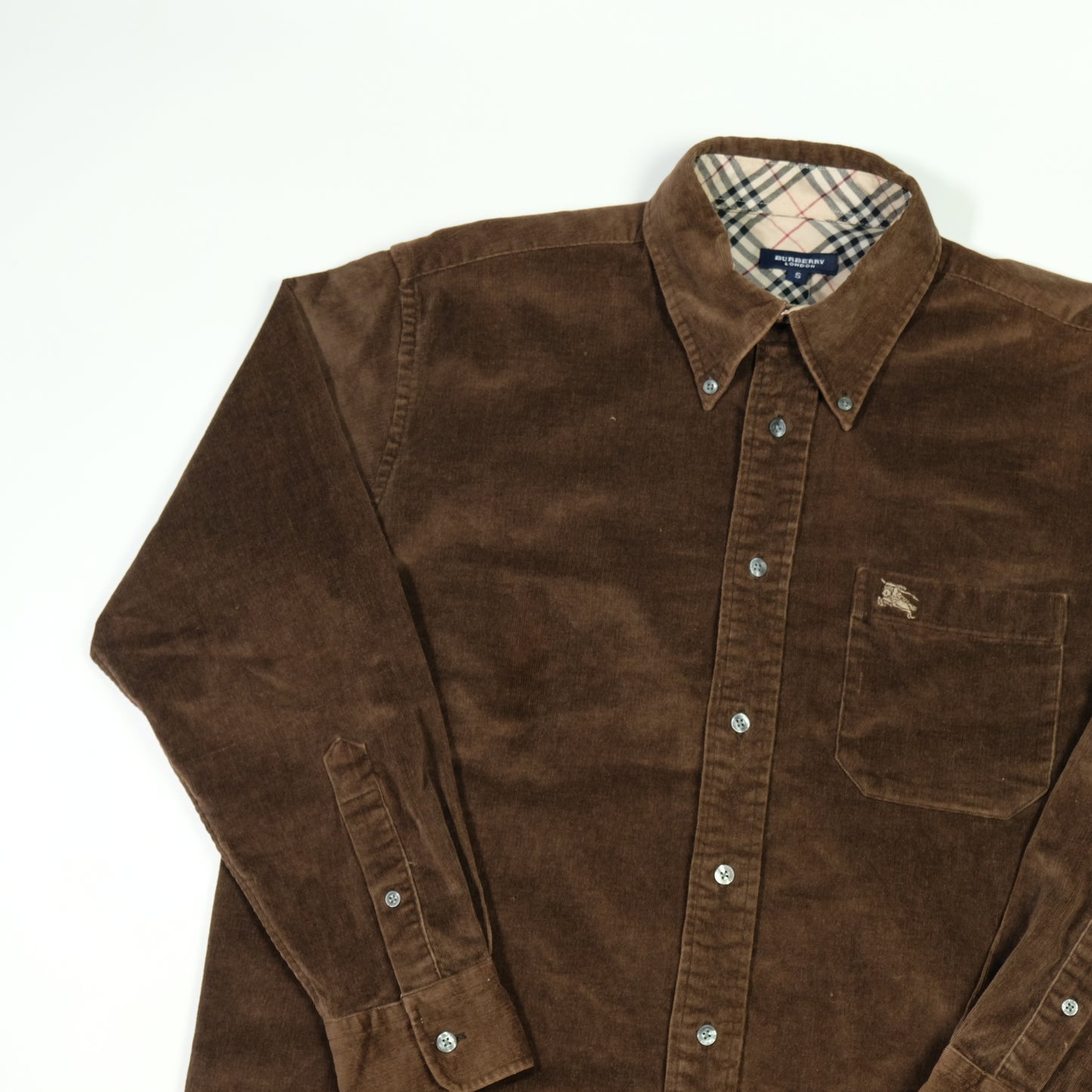 Burberry Vintage Brown Corduroy Shirt Medium/Large