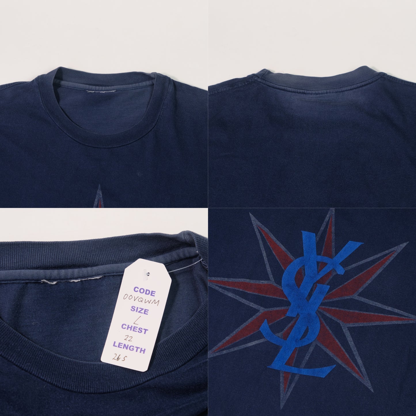 Yves Saint Laurent YSL 1990s Vintage T-Shirt (L)