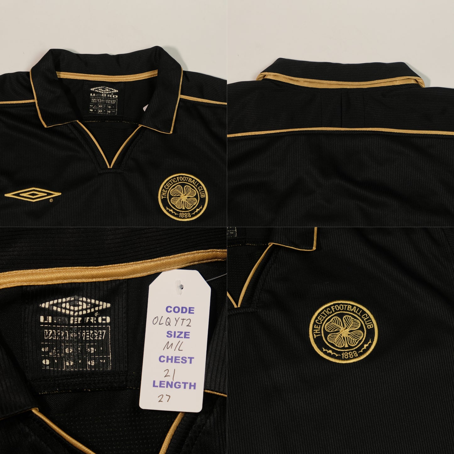 2003/04 Celtic Away Shirt Umbro