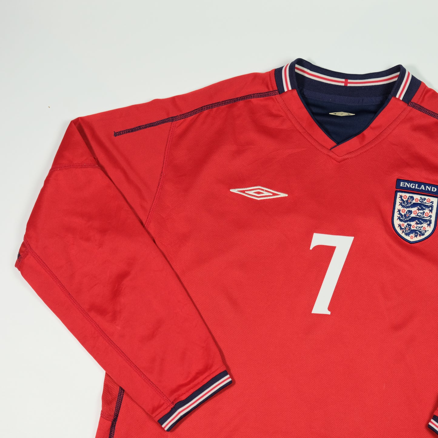 England Beckham Original 2002/2004 Home Football Shirt Large