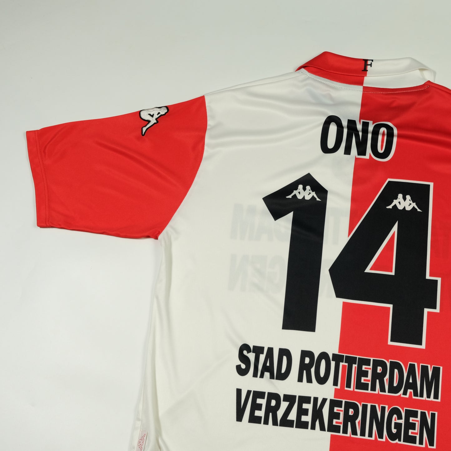 Feyenoord Ono 14 Original Kappa 2001/2002 Home Vintage Football Shirt Medium