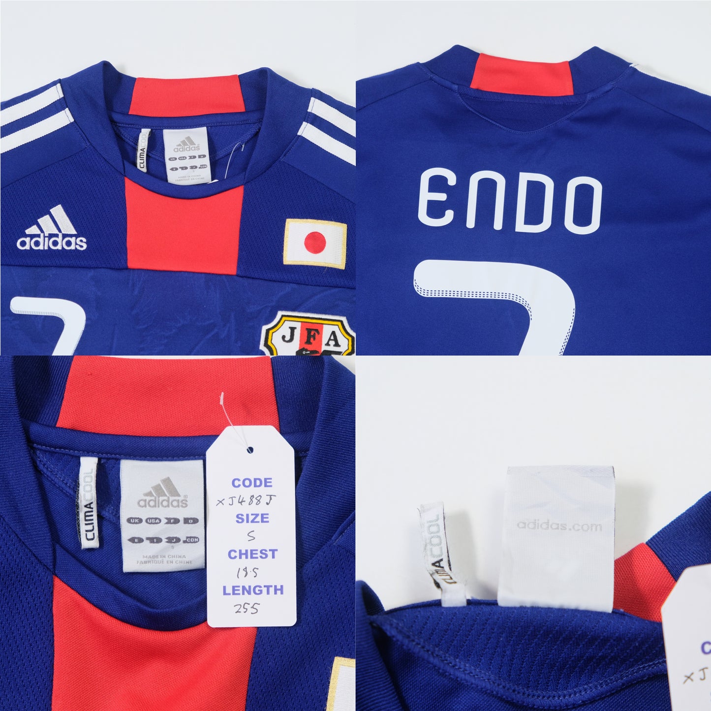 2010 Japan Home Shirt Adidas Endo (S)