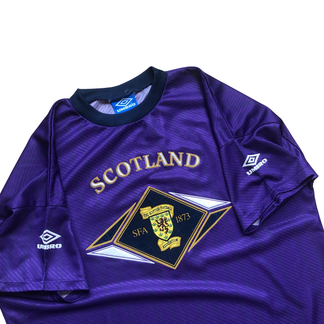 Scotland Original 1994/1995 Umbro Training Football Shirt Large