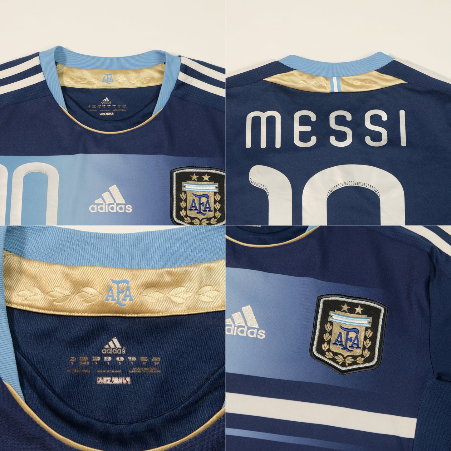2011/12 Argentina Away Shirt Adidas Messi
