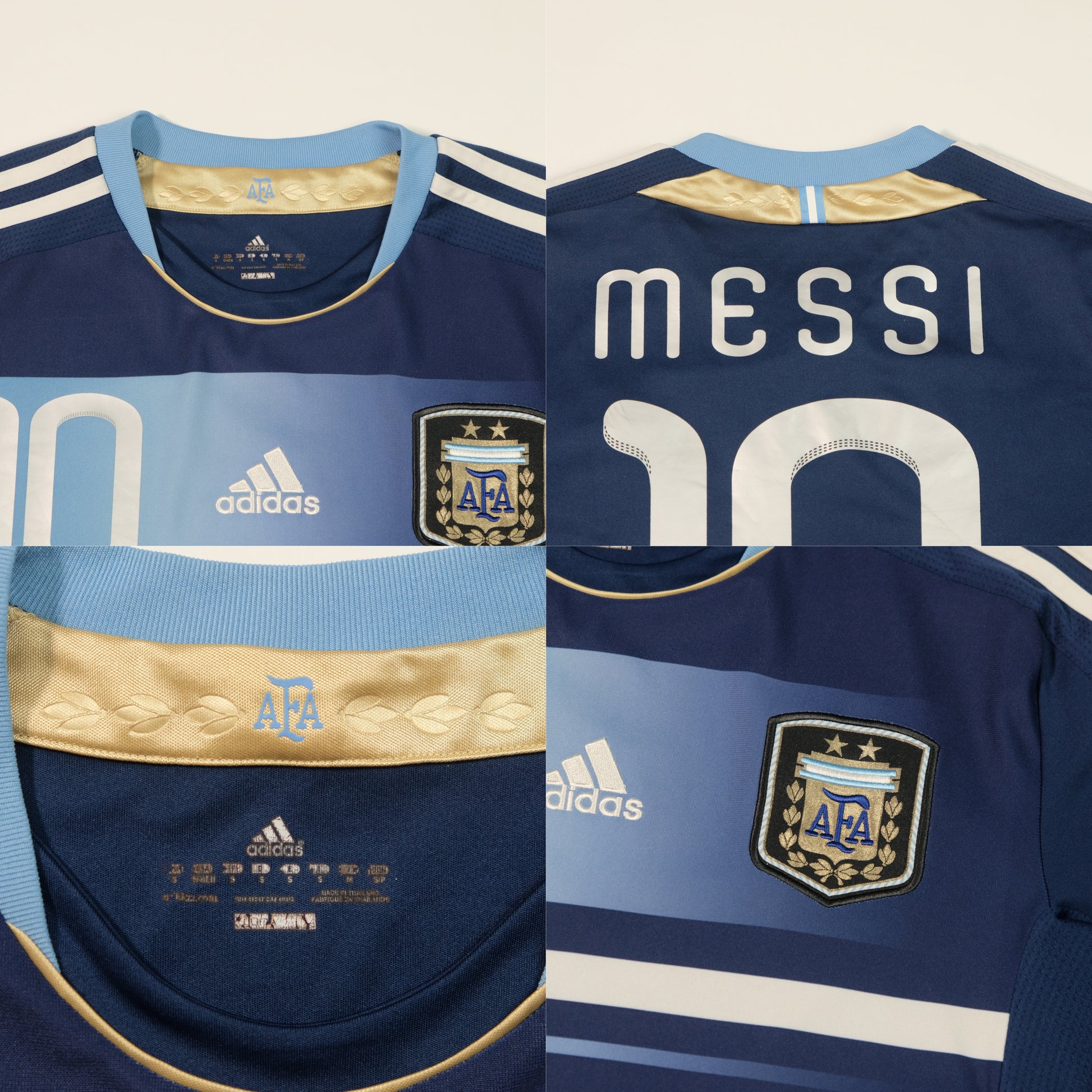 2011/12 Argentina Away Shirt Adidas Messi