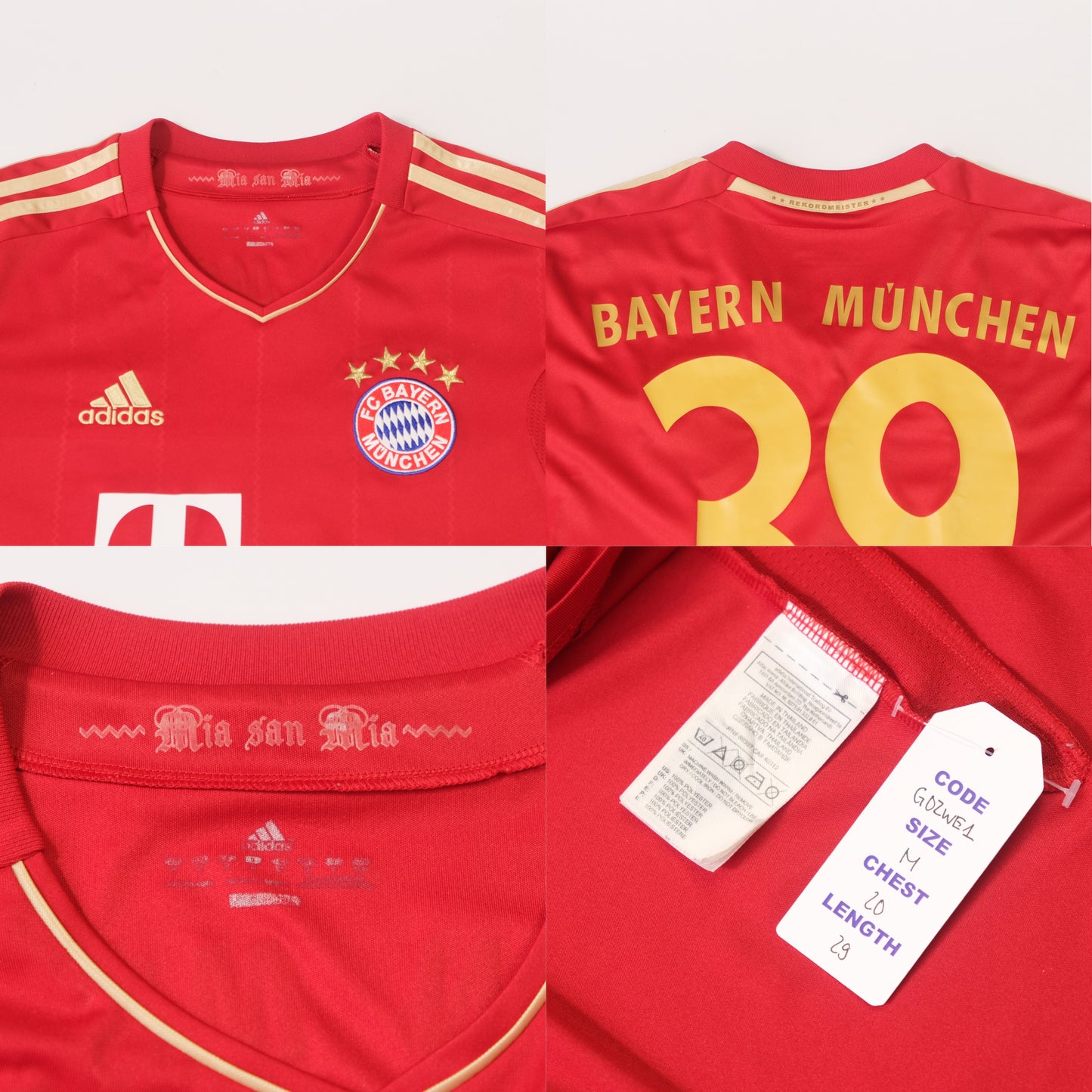 2012/13 Bayern Munich Home Shirt Adidas Kroos (M)
