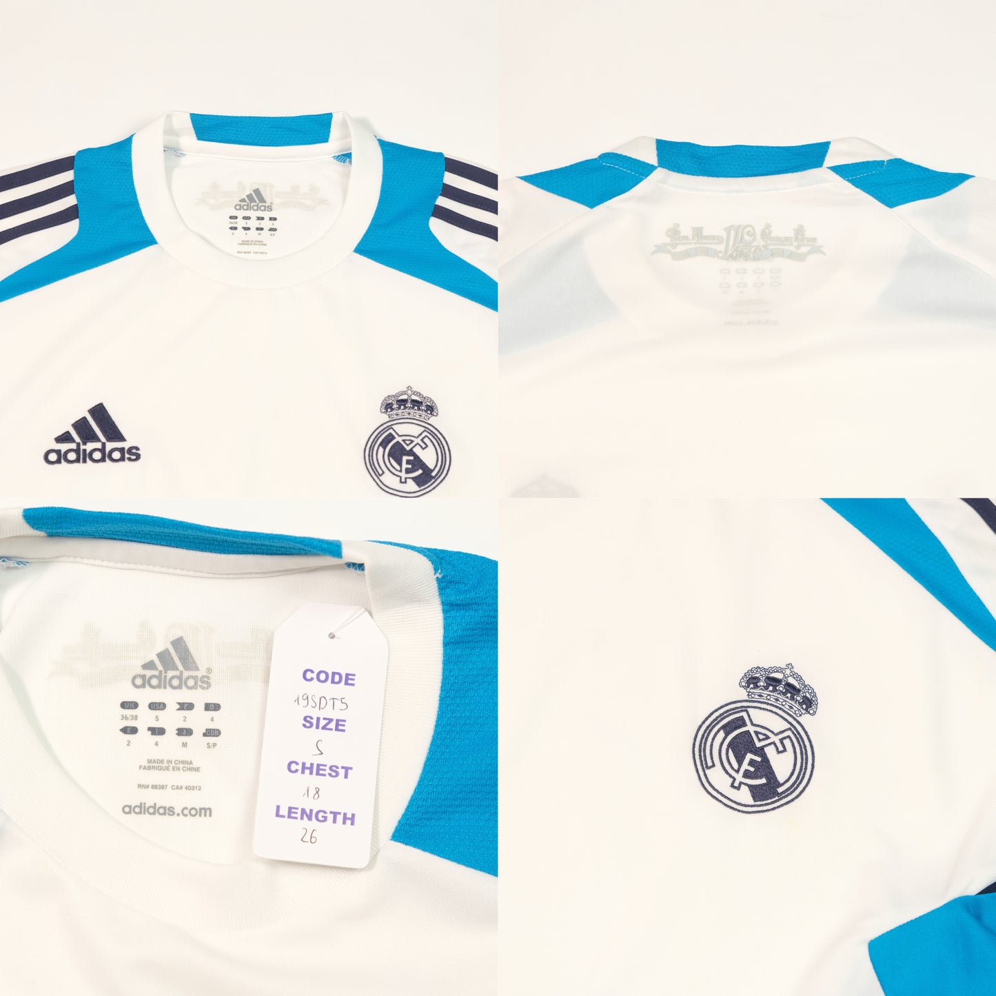 2012/13 Real Madrid Training Shirt Adidas (S)