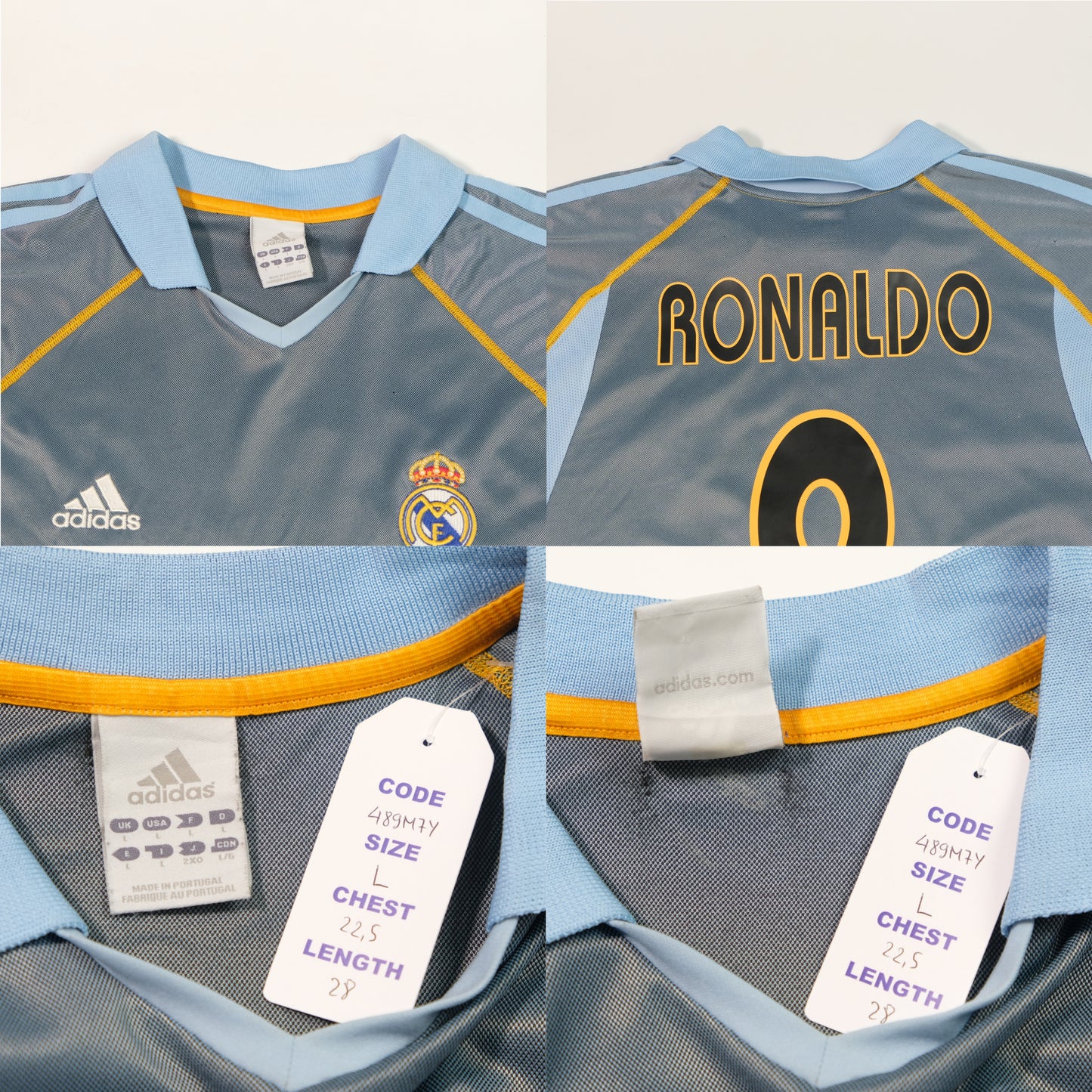 2003/04 Real Madrid Third Shirt Adidas Ronaldo (L)