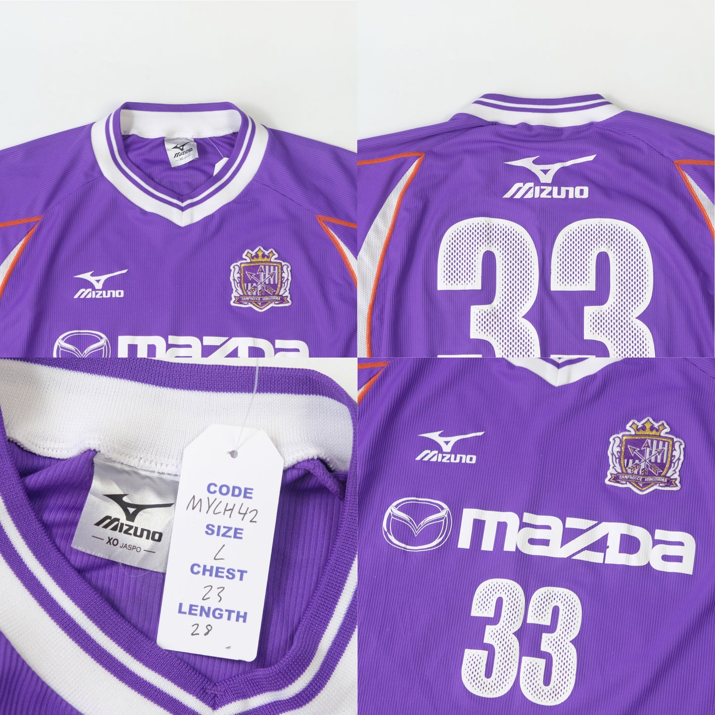 2005/06 Sanfrecce Hiroshima Home Shirt J-League Mizuno
