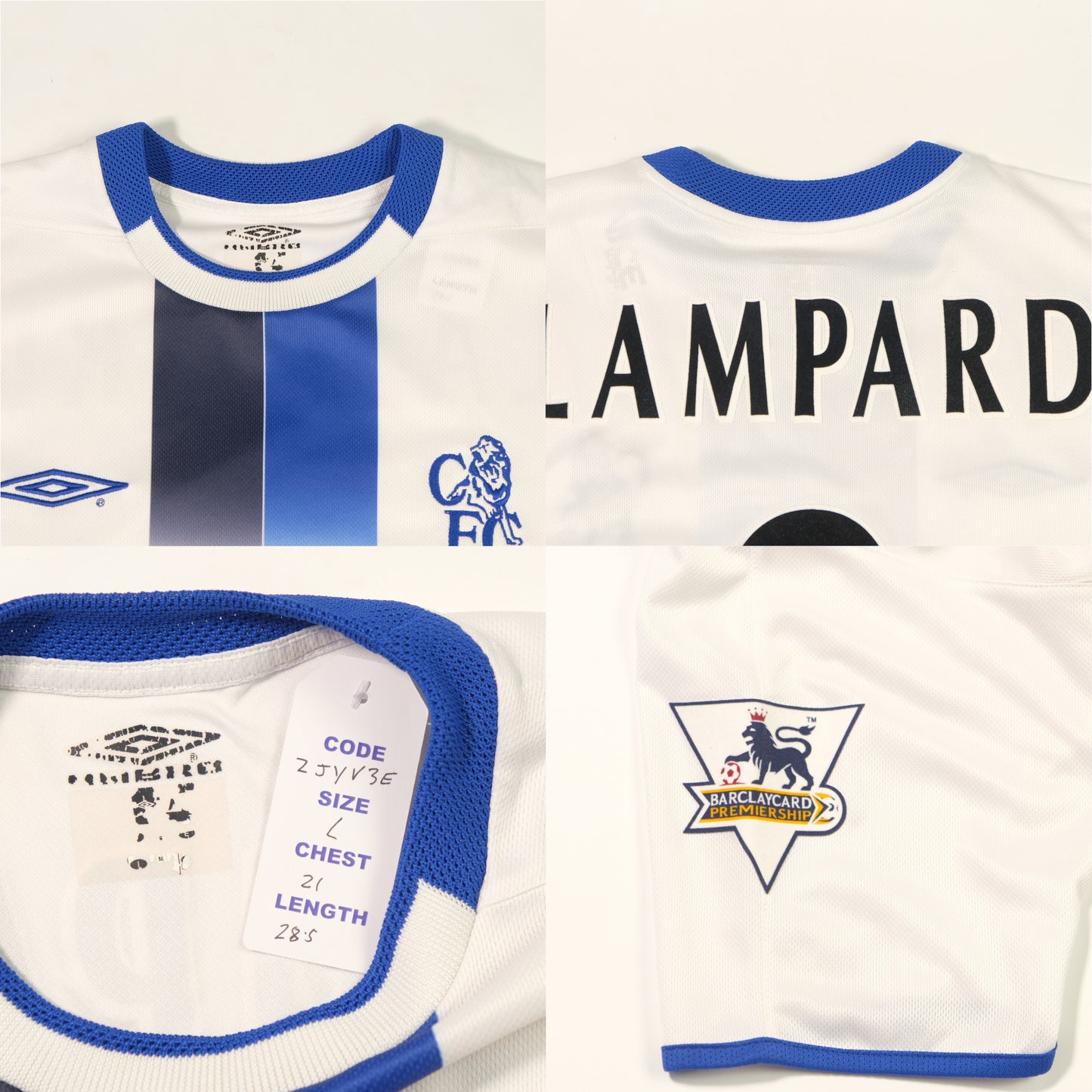 2003/04 Chelsea Away Shirt Umbro Lampard