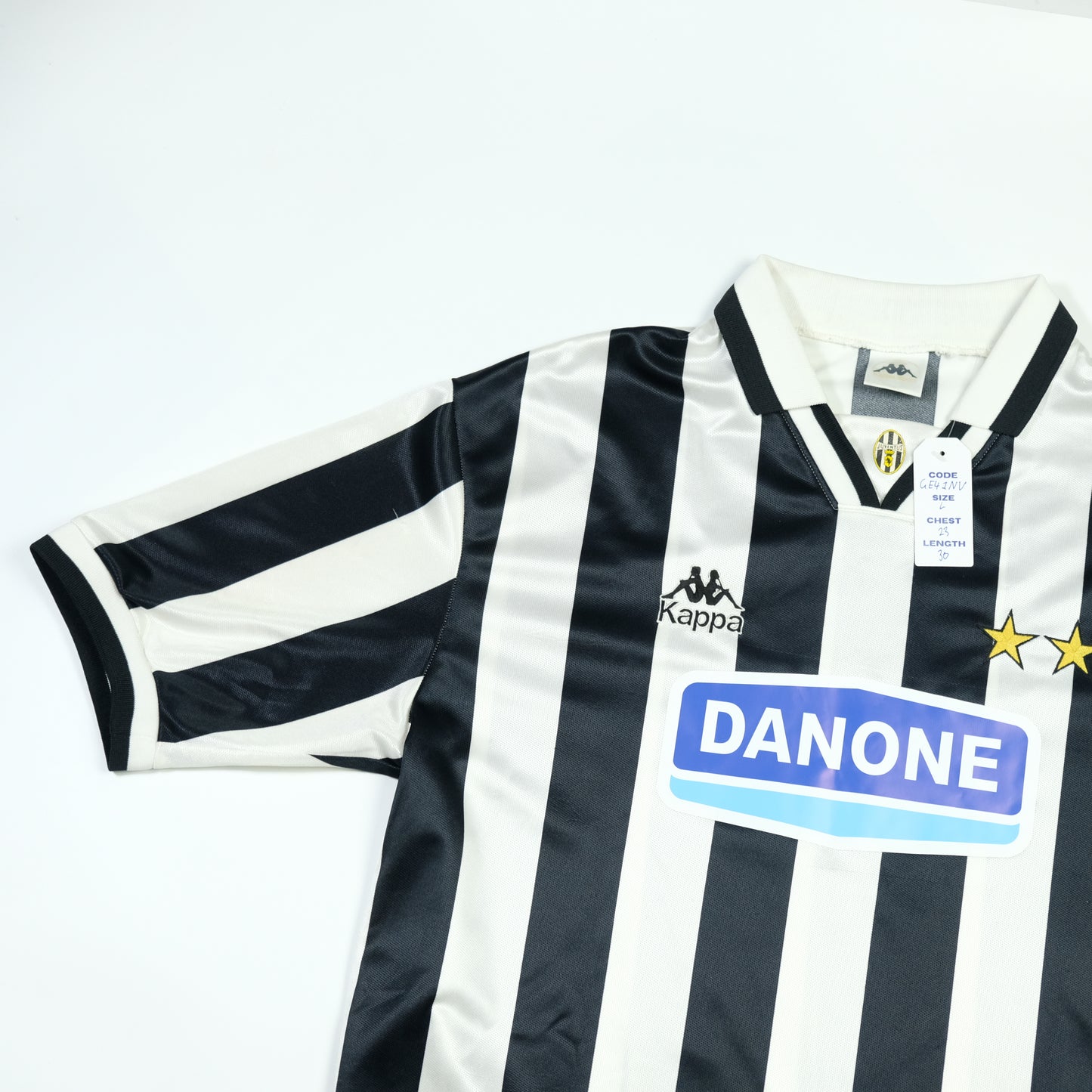 Juventus Italy Danone Original 1994/1995 Home Vintage Football Shirt Large