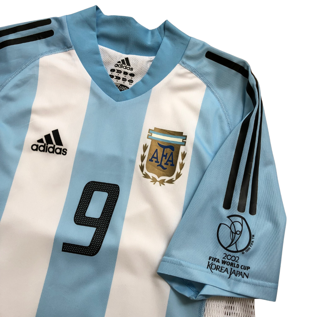 Argentina Batistuta 2002/2004 Adidas Home Football Shirt Small