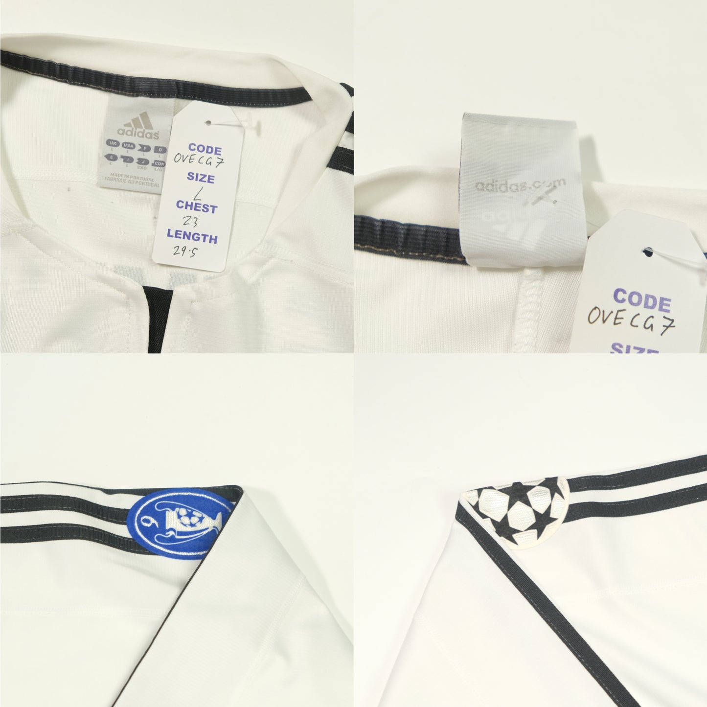 2003/2004 Real Madrid Beckham Home Shirt Adidas