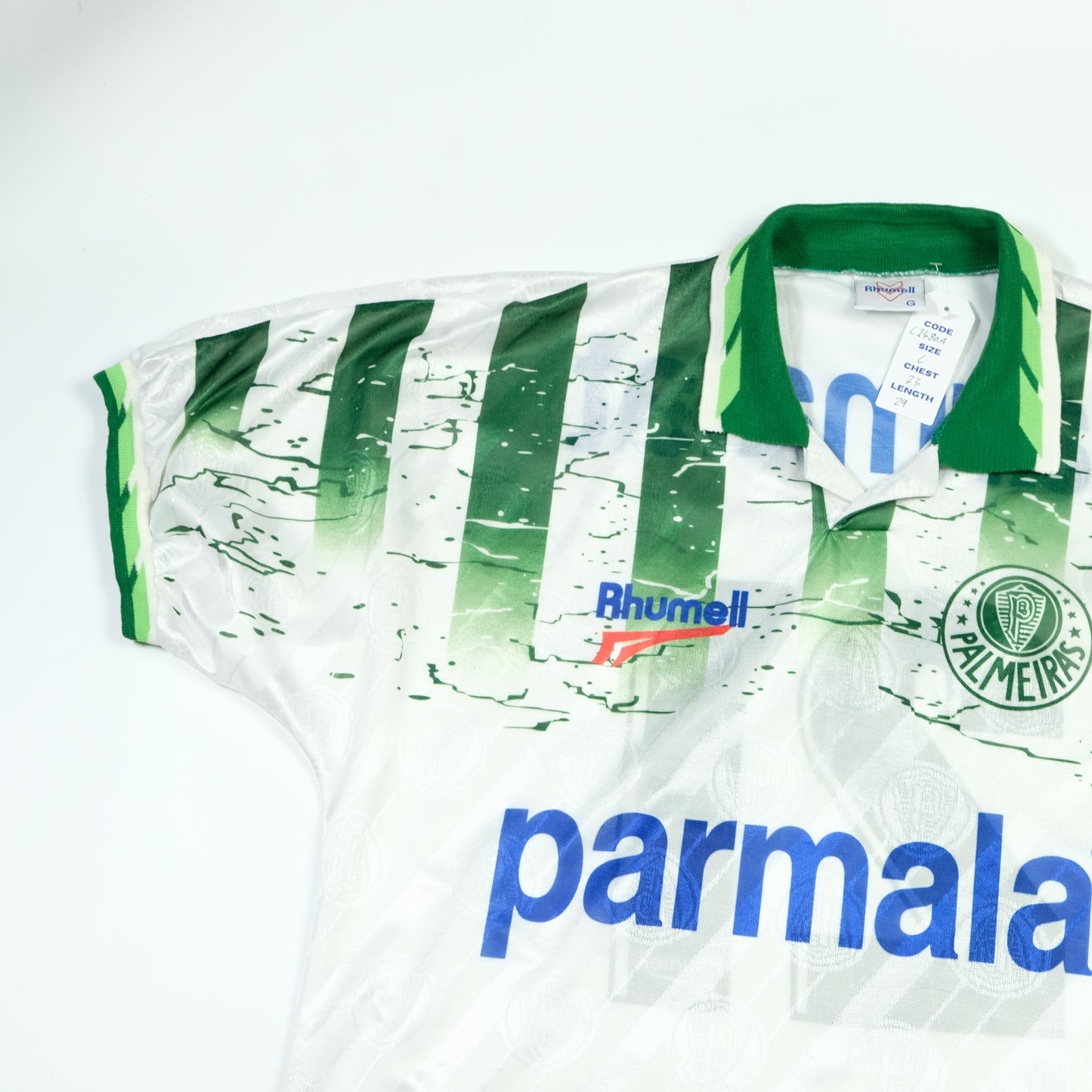 Palmeiras (Brazil) Rhummel Parmalat Original 1996 Away Football Shirt Large