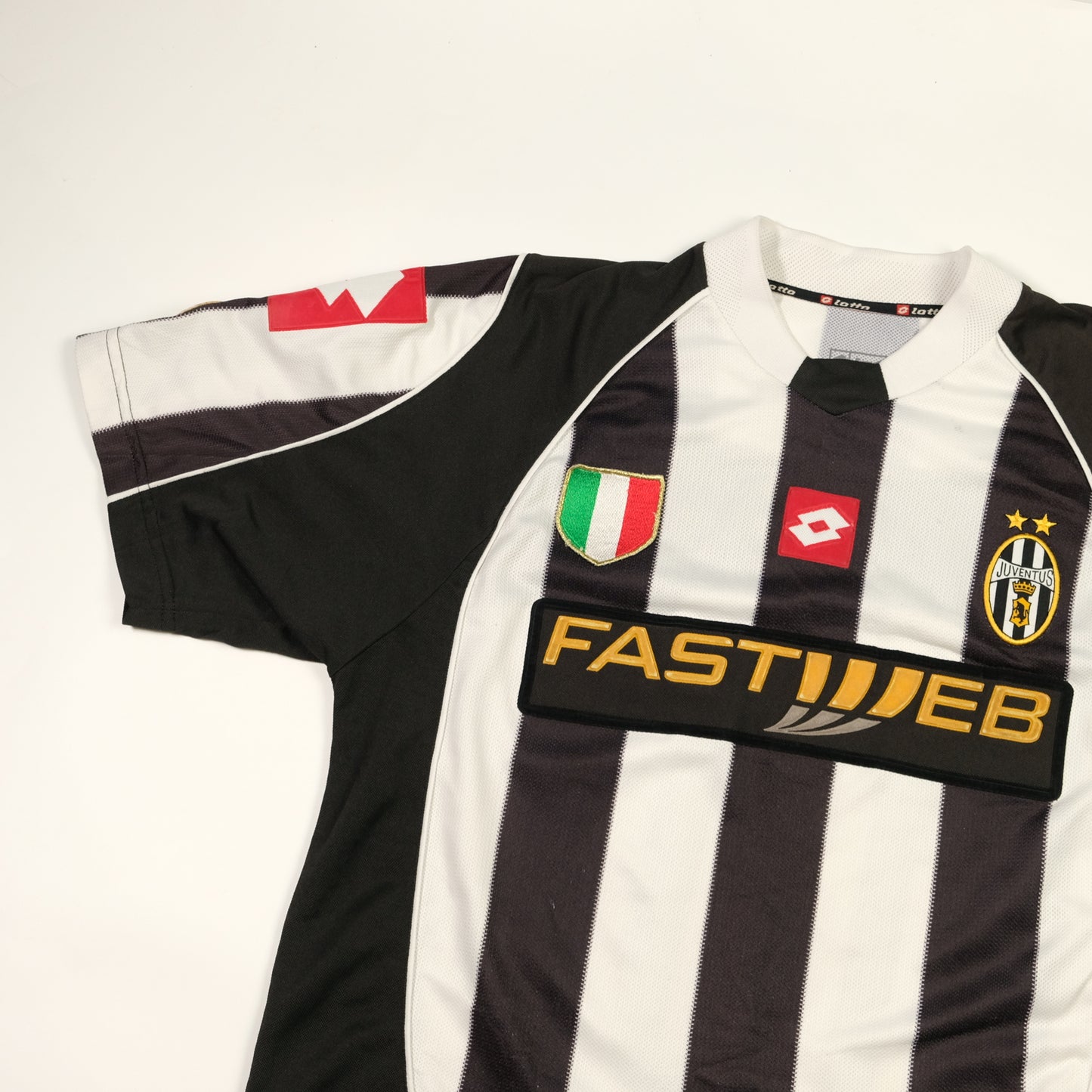 Juventus Fastweb Del Piero Original Lotto 2002/2003 Home Football Shirt Medium