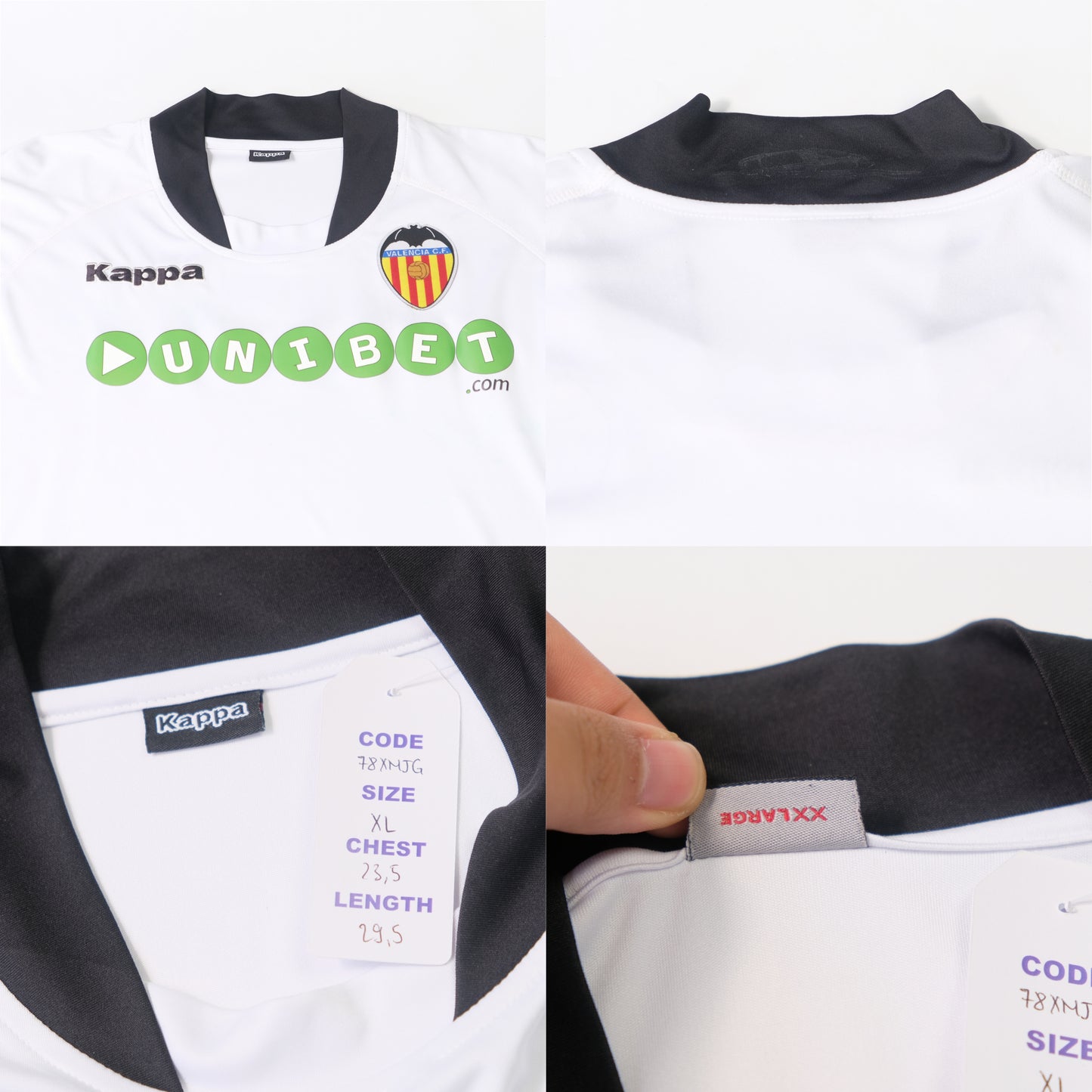 2009/10 Valencia Home Shirt Kappa (XL)