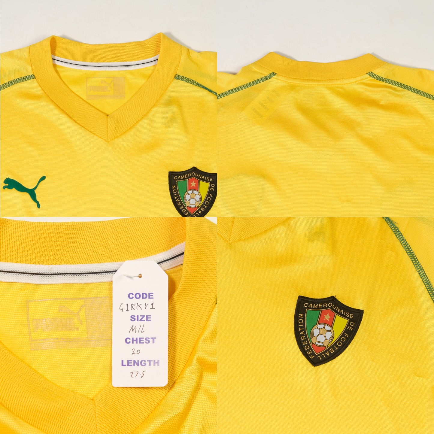 2000/02 Cameroon Training Shirt Puma