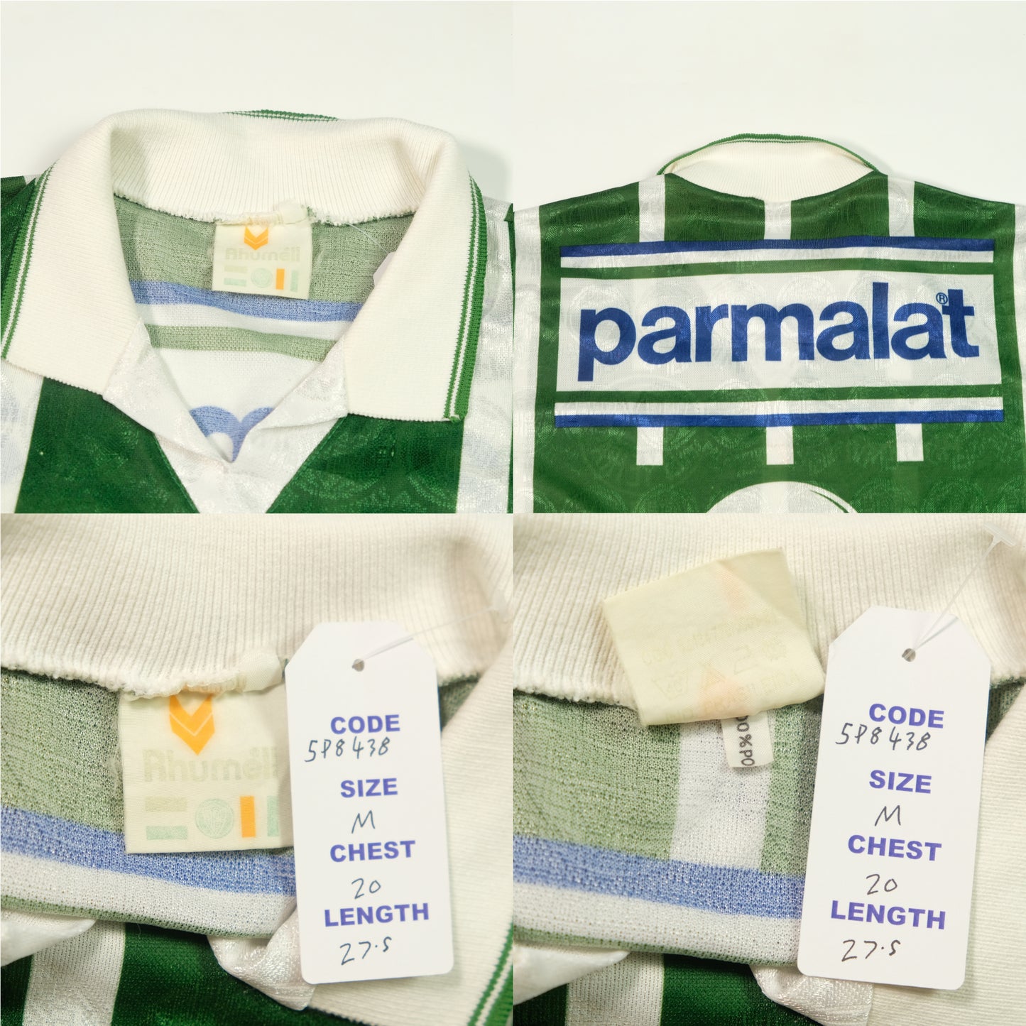 Palmeiras Brazil Rhummel Original 1993/1994 Home Football Shirt (M)